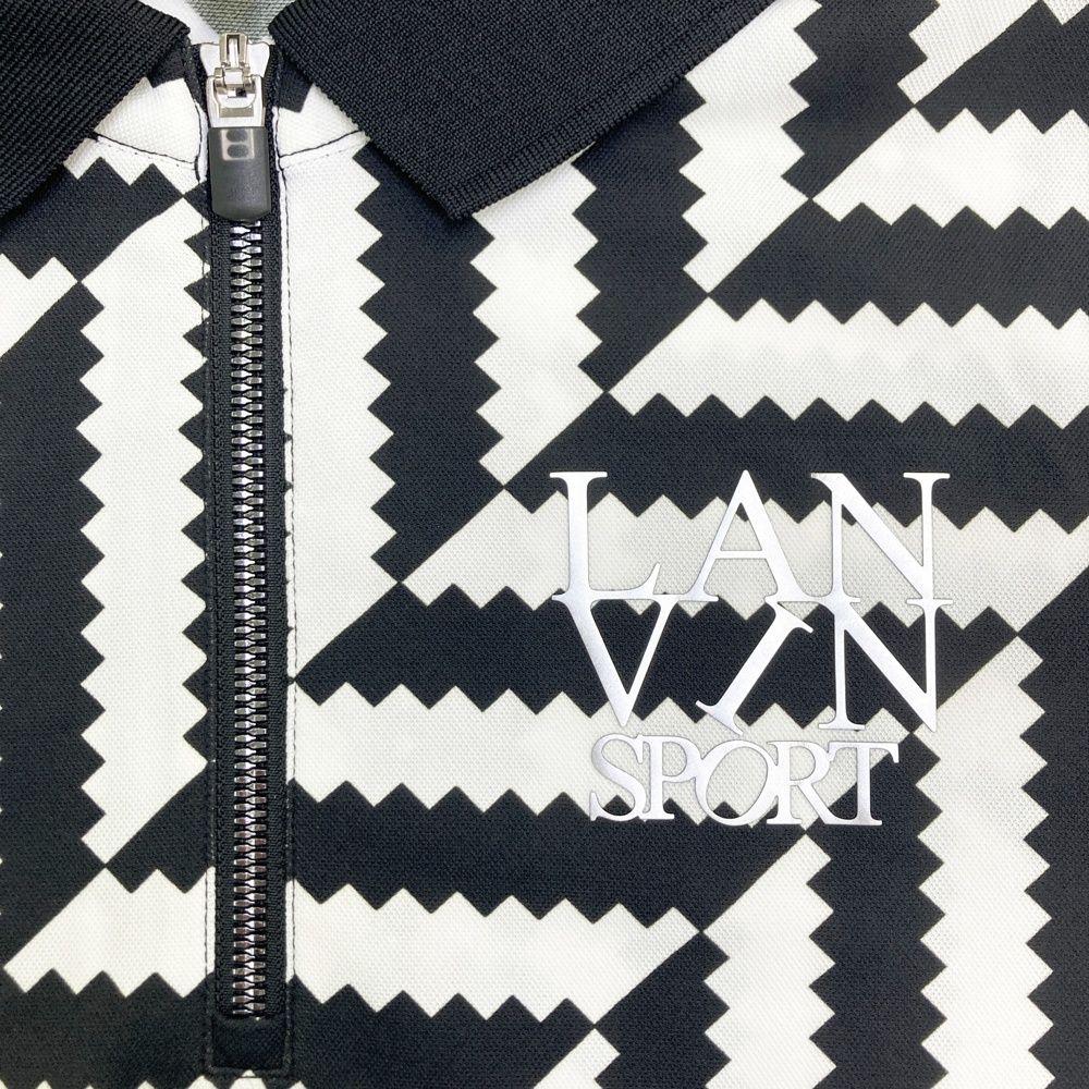 サイズ：40 LANVIN SPORT ランバン スポール ハーフジップ 半袖