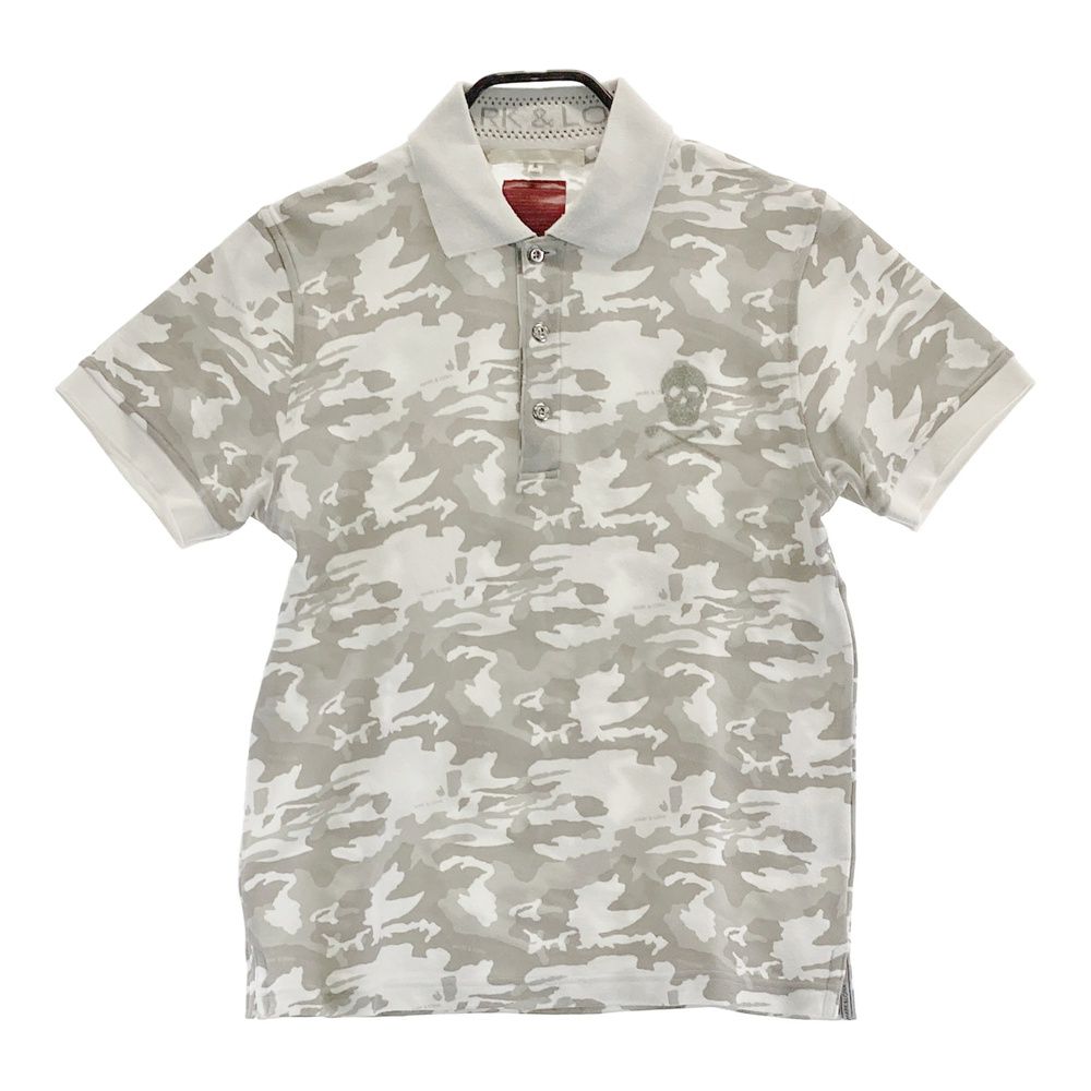 サイズ：M MARK&LONA マークアンドロナ 半袖ポロシャツ 迷彩柄