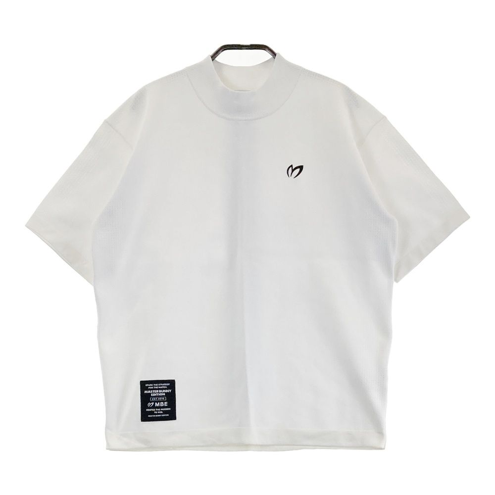 サイズ 0 MASTER BUNNY EDITION マスターバニーエディション モデル ハイネック 半袖 ニットセーター ホワイト系 240101549060 ゴルフウェア レディース ストスト