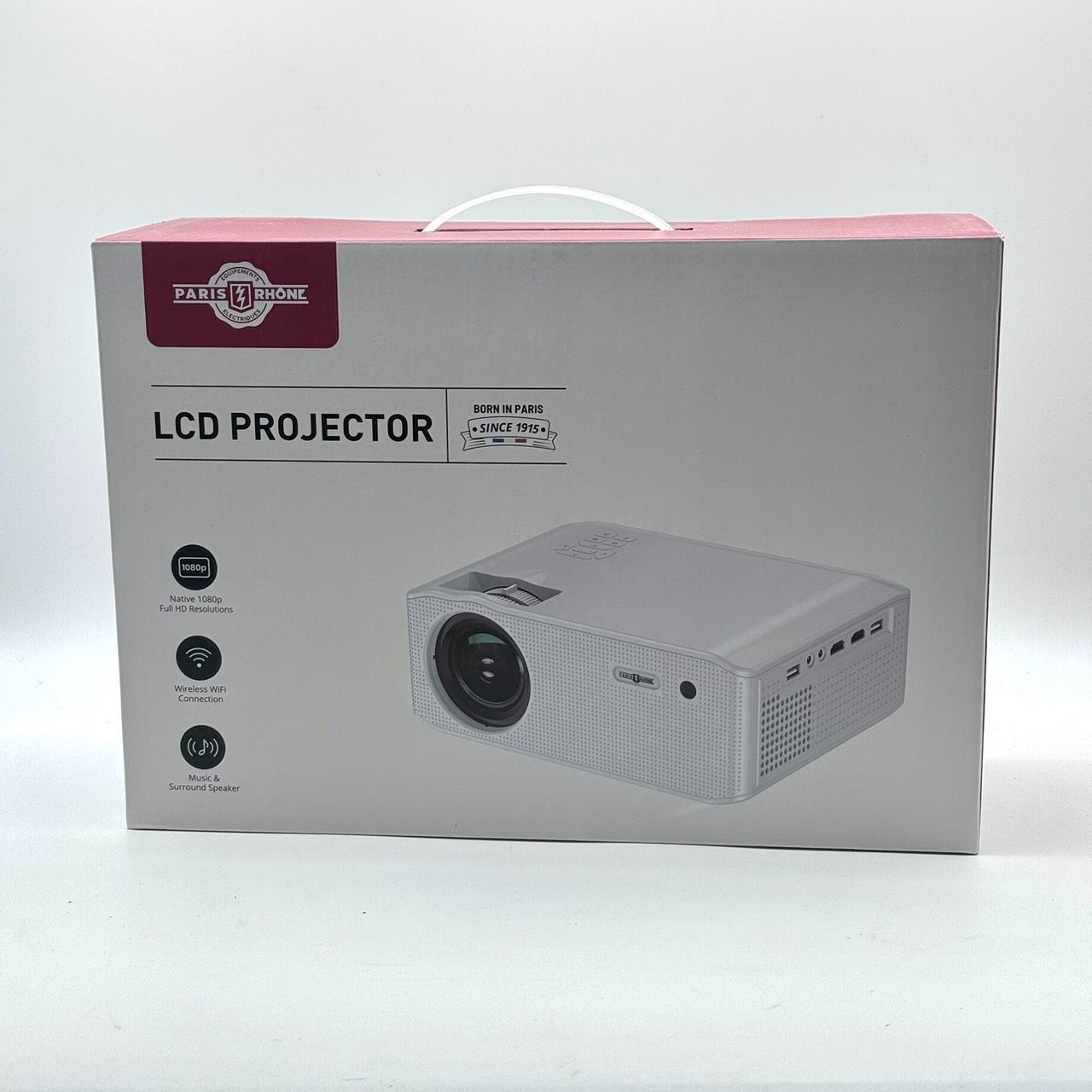 新品未使用】PARIS RHONE LCD PROJECTOR 家庭用 プロジェクター 無線 