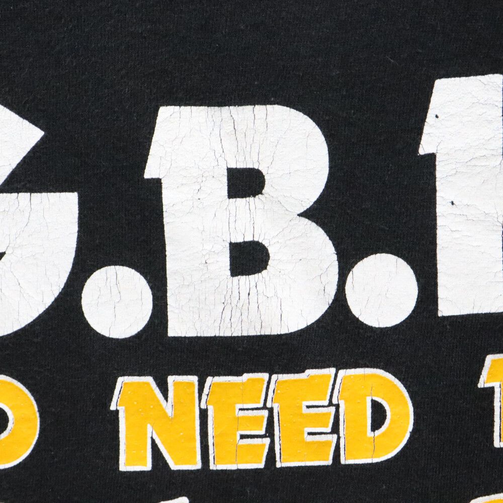 VINTAGE (ヴィンテージ) 80S VINTEGE G.B.H No Need To Panic 1987 Tou TEE フロントプリント半袖Tシャツ カットソー ブラック ヴィンテージ