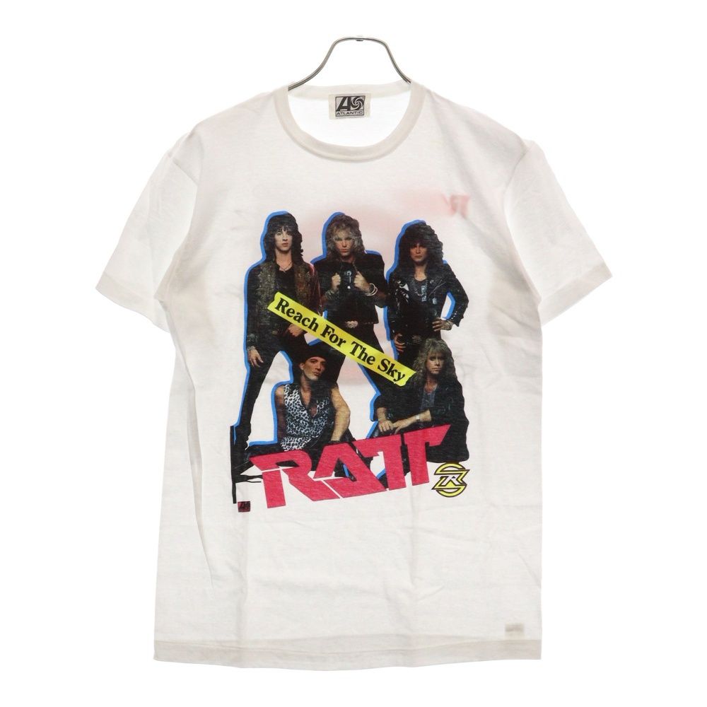 VINTAGE ヴィンテージ 90s RATT REACH FOR THE SKY TEE ラット リッチフォーザスカイ プリント 半袖Tシャツ カットソー バンドT ホワイト