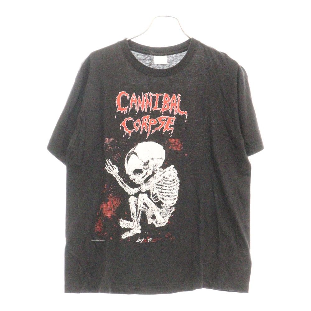VINTAGE ヴィンテージ 90s CANNIBAL CORPSE 1991 ROCK HARD FESTIVALS TEE カン二バル コープス ツアープリント 半袖Tシャツ カットソー バンドT ブラック