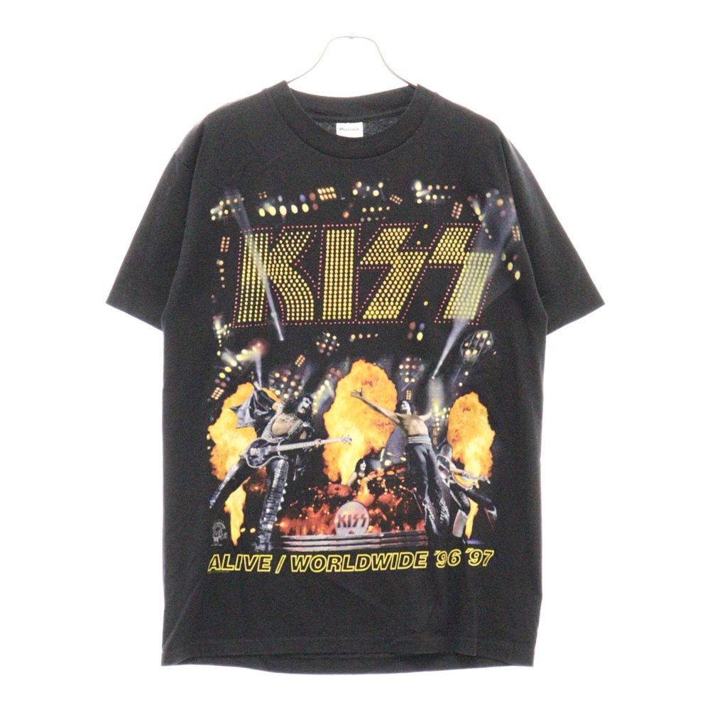 VINTAGE ヴィンテージ 90s KISS ALIVE WORLDWIDE TOUR TEE 両面プリント Tシャツ ブラック