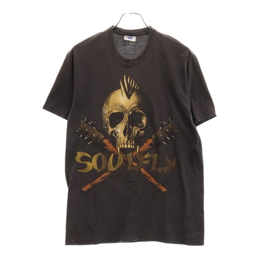 VINTAGE ヴィンテージ 00S SLAYER TRIBAL WAR TEE スレイヤー トライバル ウォープリント半袖カットソー ヴィンテージTシャツ チャコールグレー