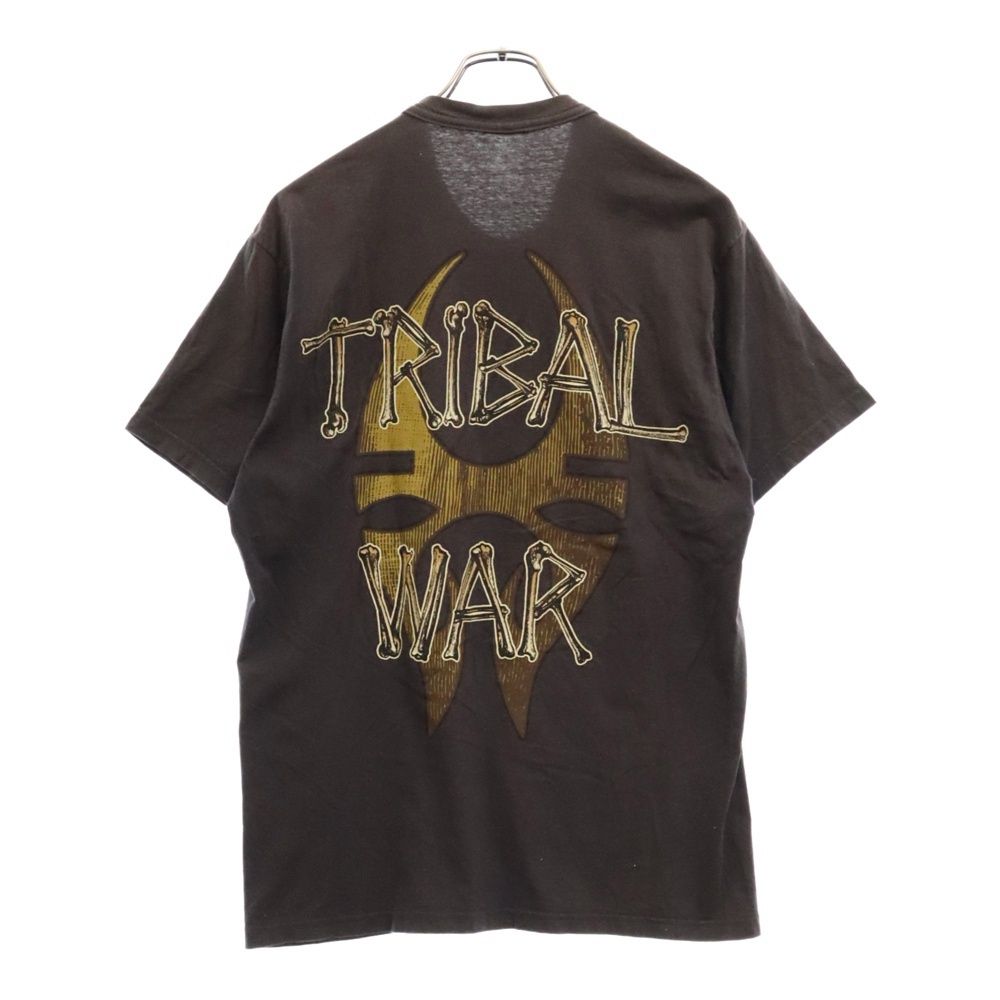 VINTAGE ヴィンテージ 00S SLAYER TRIBAL WAR TEE スレイヤー トライバル ウォープリント半袖カットソー ヴィンテージTシャツ チャコールグレー