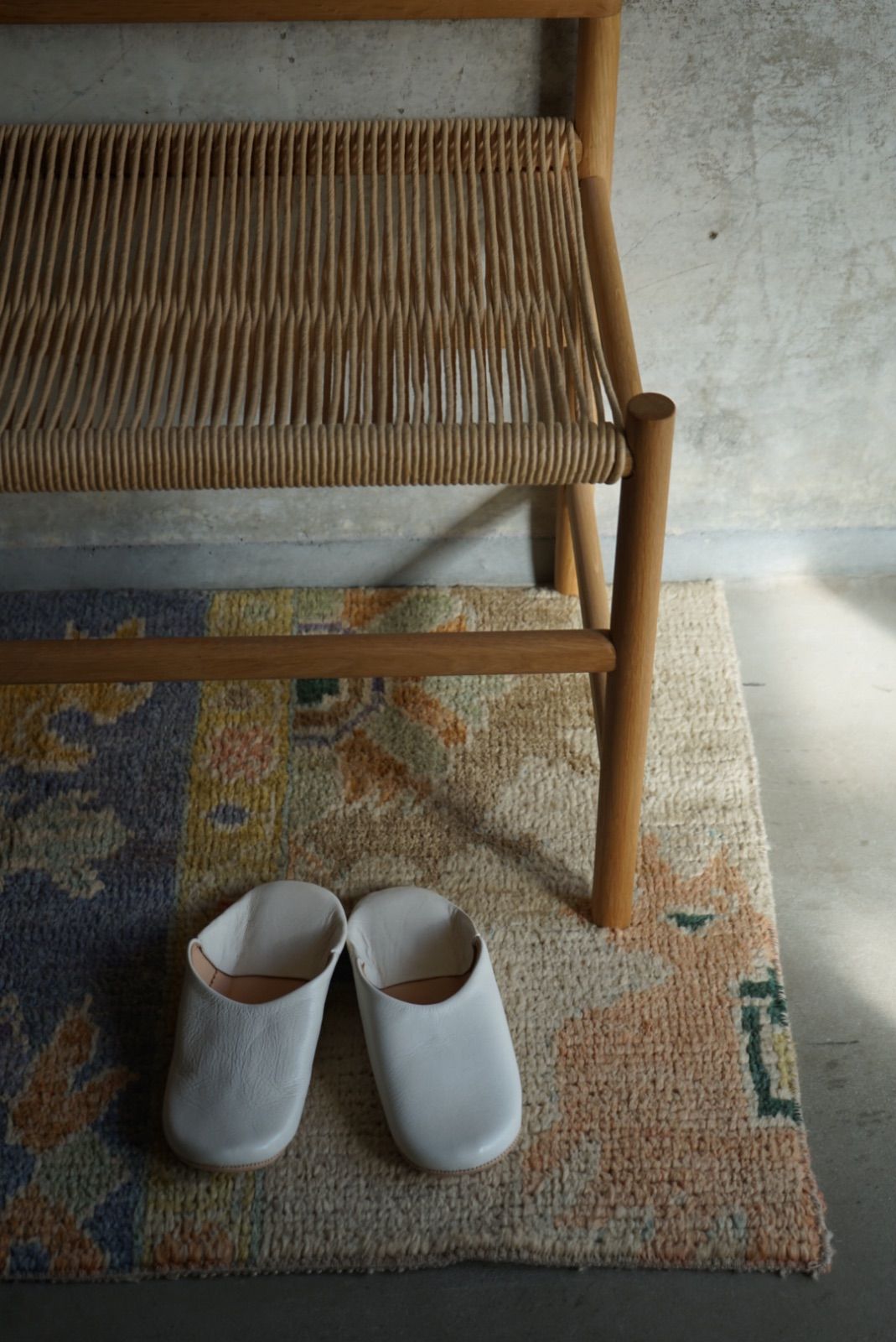 ヴィンテージラグ トルコ スモールサイズ ベージュ 花柄 85 × 66 cm No.TR25188 MARWIL-DEMENAGEMENTS_CH