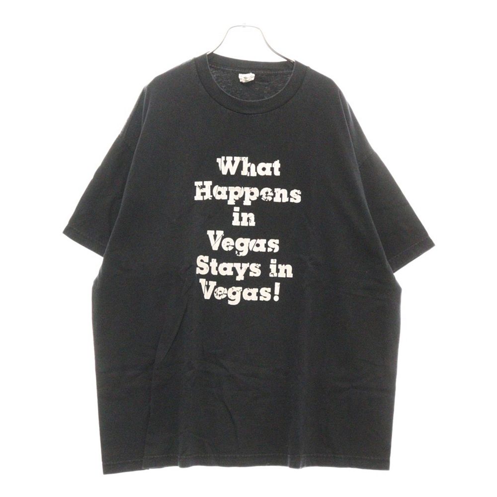 VINTAGE ヴィンテージ 00s Vegas Message TEE フロント プリント Tシャツ 半袖 カットソー