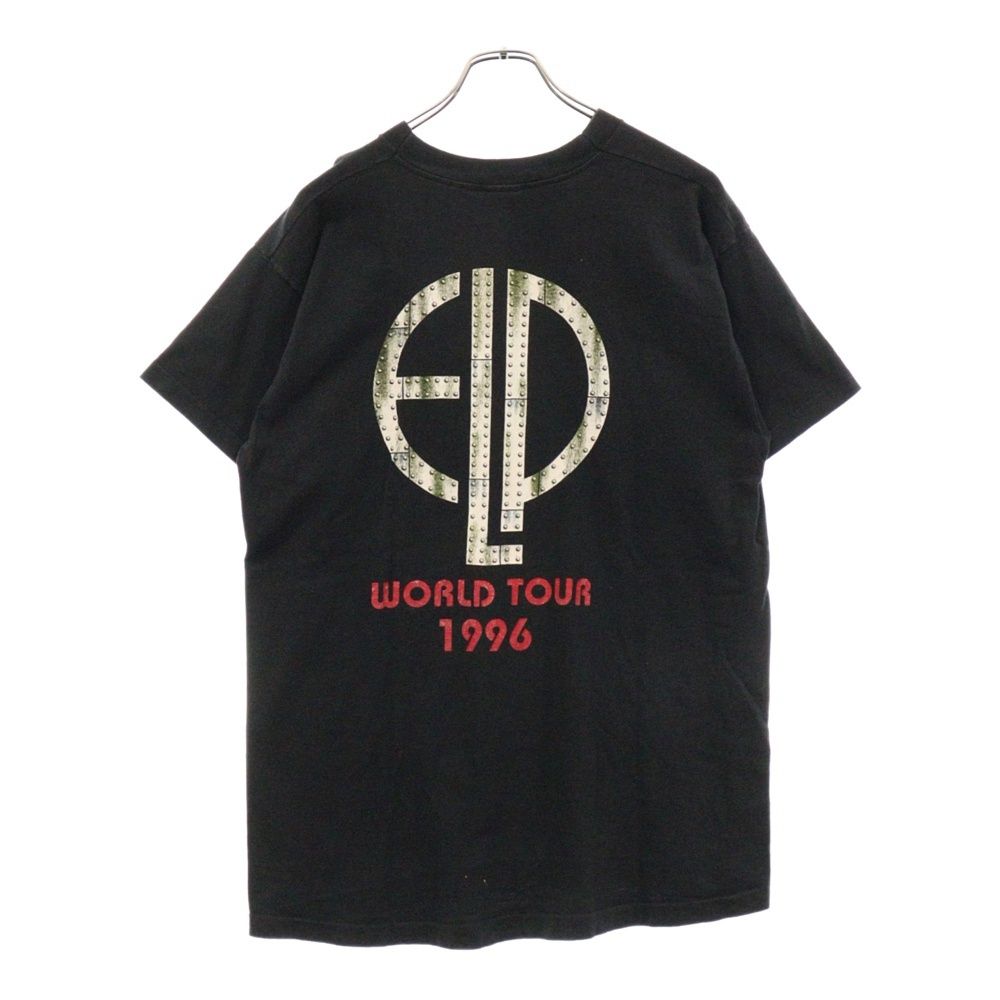 VINTAGE ヴィンテージ 90s ELP Emerson Lake-Palmer TARKUS World Tour TEE エマーソン レイクアンドパーマー ワールド ツアー Tシャツ 半袖 カットソー ブラック
