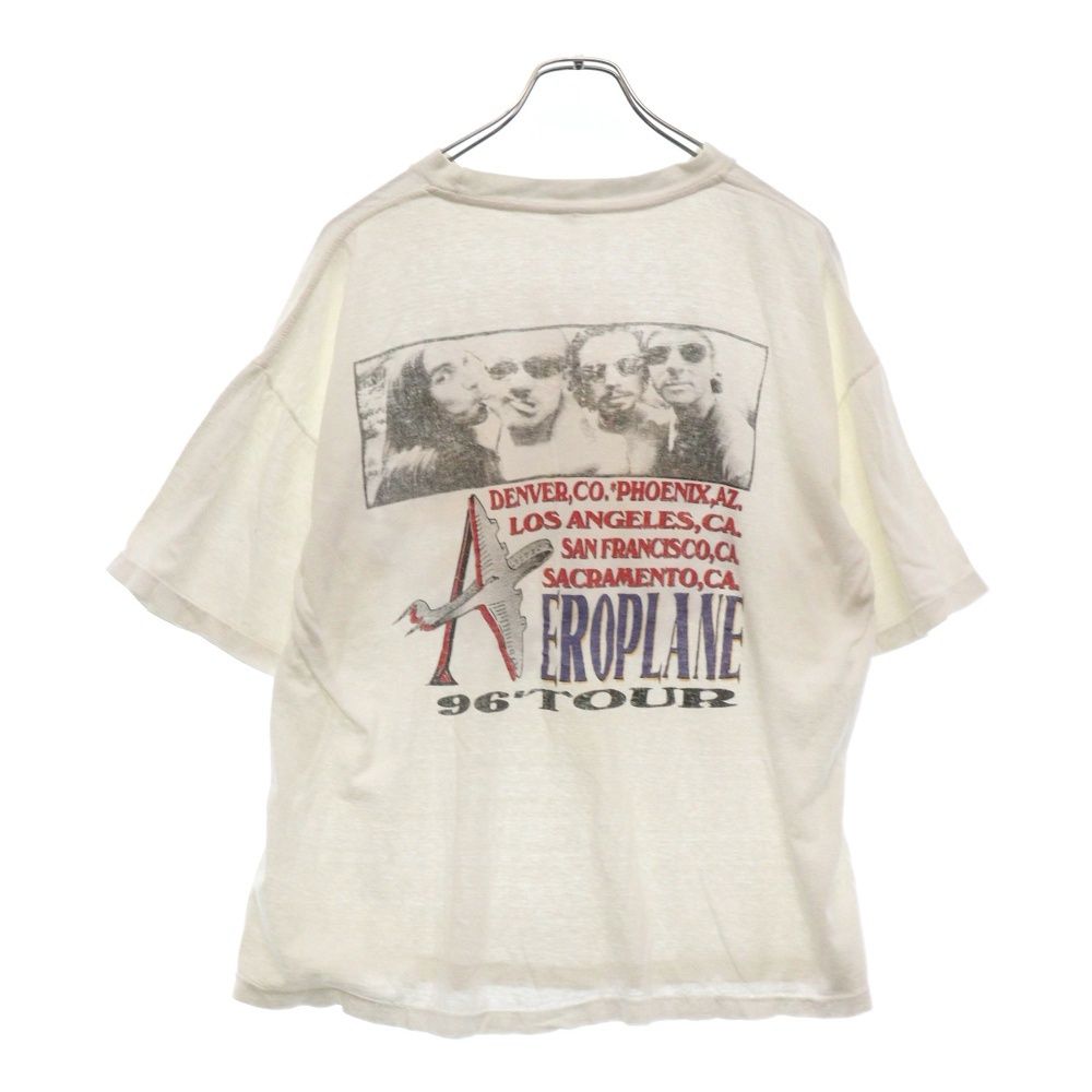 VINTAGE ヴィンテージ 90s RED HOT CHILI PEPPERS EROPLANE 96 TOUR TEE レッドホットチリペッパーズ 両面プリント半袖Tシャツ カットソー ホワイト