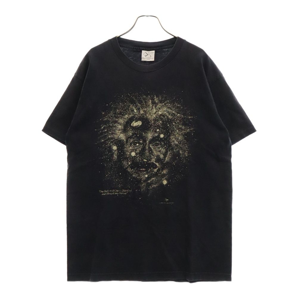 VINTAGE ヴィンテージ 90s Albert Einstein TEE アインシュタイン プリント Tシャツ 半袖 カットソー ブラック