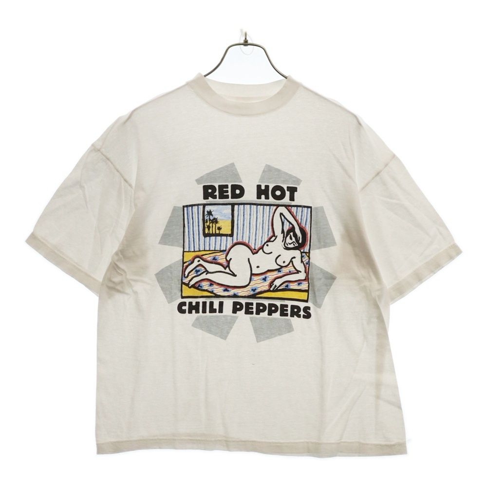 VINTAGE ヴィンテージ 90s RED HOT CHILI PEPPERS Mother s Milk EURO レッドホットチリペッパーズ ユーロ 両面プリント半袖Tシャツ カットソー ホワイト