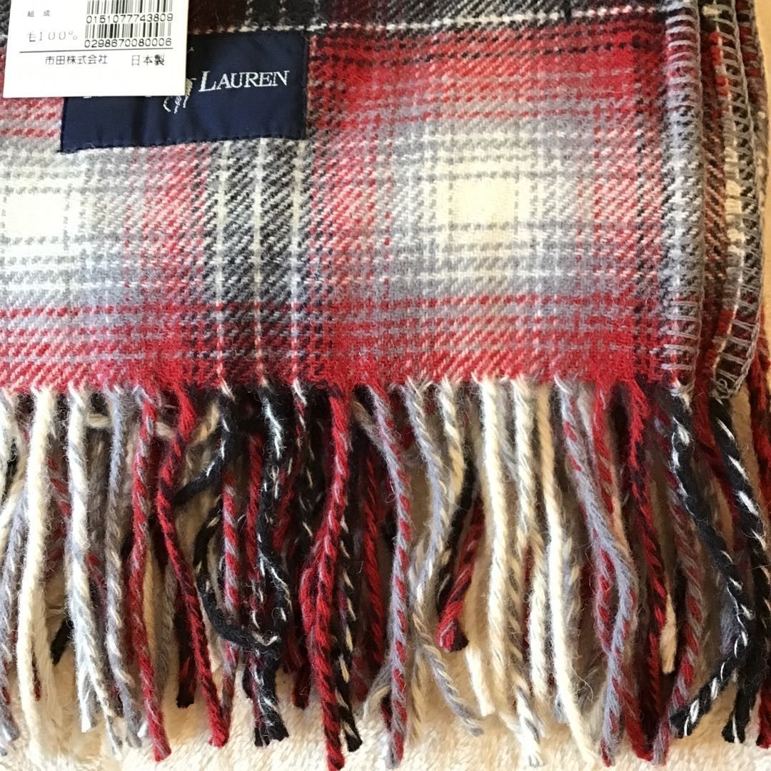 ラルフローレン　wool 膝掛け ラルフローレン ウール膝掛け ラルフローレン RALPH LAUREN ｜ポロ