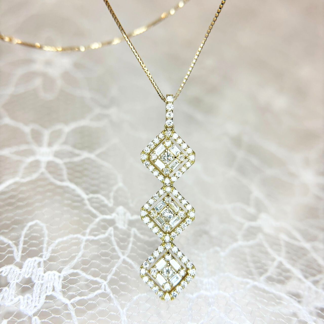 K18 天然 ダイヤモンド 0.70ct ネックレス