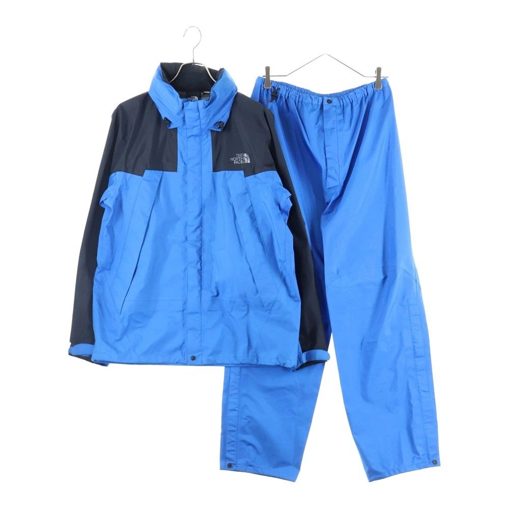 THE NORTH FACE ザノースフェイス MOUNTAIN RAINTEX GORE-TEX ナイロン レイン マウンテンジャケット フーディー ナイロンパンツ セットアップ ゴアテックス ブルー NP10990