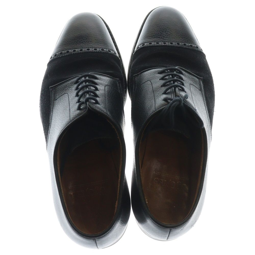 クロケットアンドジョーンズ スエード切り替え