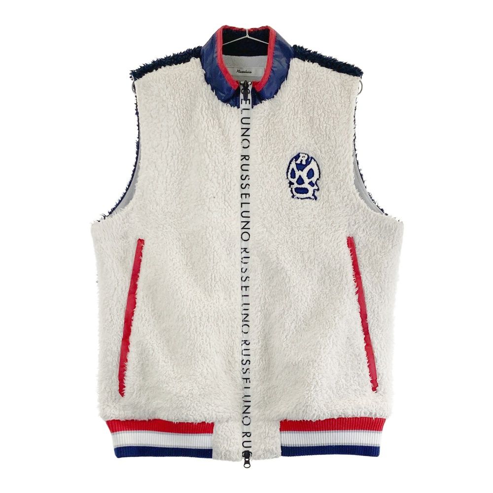 サイズ 5 RUSSELUNO ラッセルノ RS-72132 ボアジップベスト ルチャ ホワイト系 240101424771 ゴルフウェア メンズ ストスト