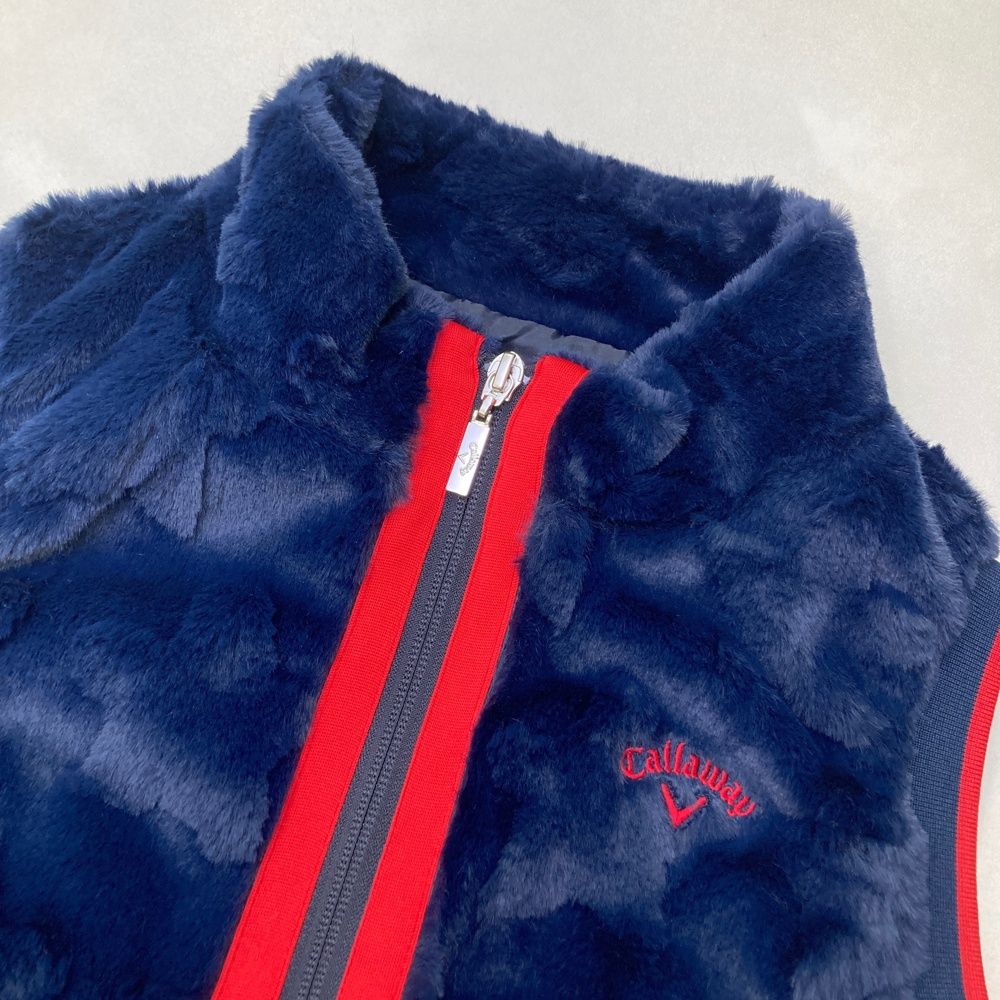 サイズ M CALLAWAY キャロウェイ ボア ジップベスト 星柄 ネイビー系 240101434422 ゴルフウェア レディース ストスト LLC-HASEGAWATOSO_COM