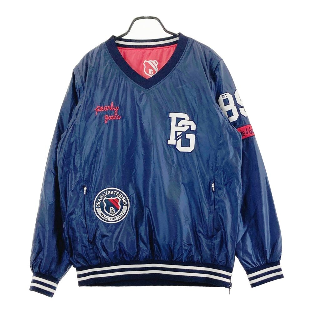 サイズ 7 PEARLY GATES パーリーゲイツ 2way リバーシブル 中綿スニードジャック ネイビー系 240101449818 ゴルフウェア メンズ ストスト