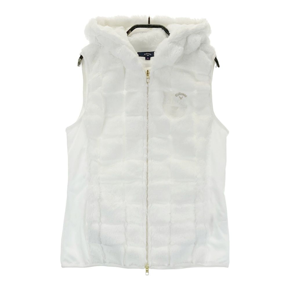 キャロウェイ　ホワイトファーベスト　Mサイズ キャロウェイ ファーベスト レディースMサイズ ホワイト