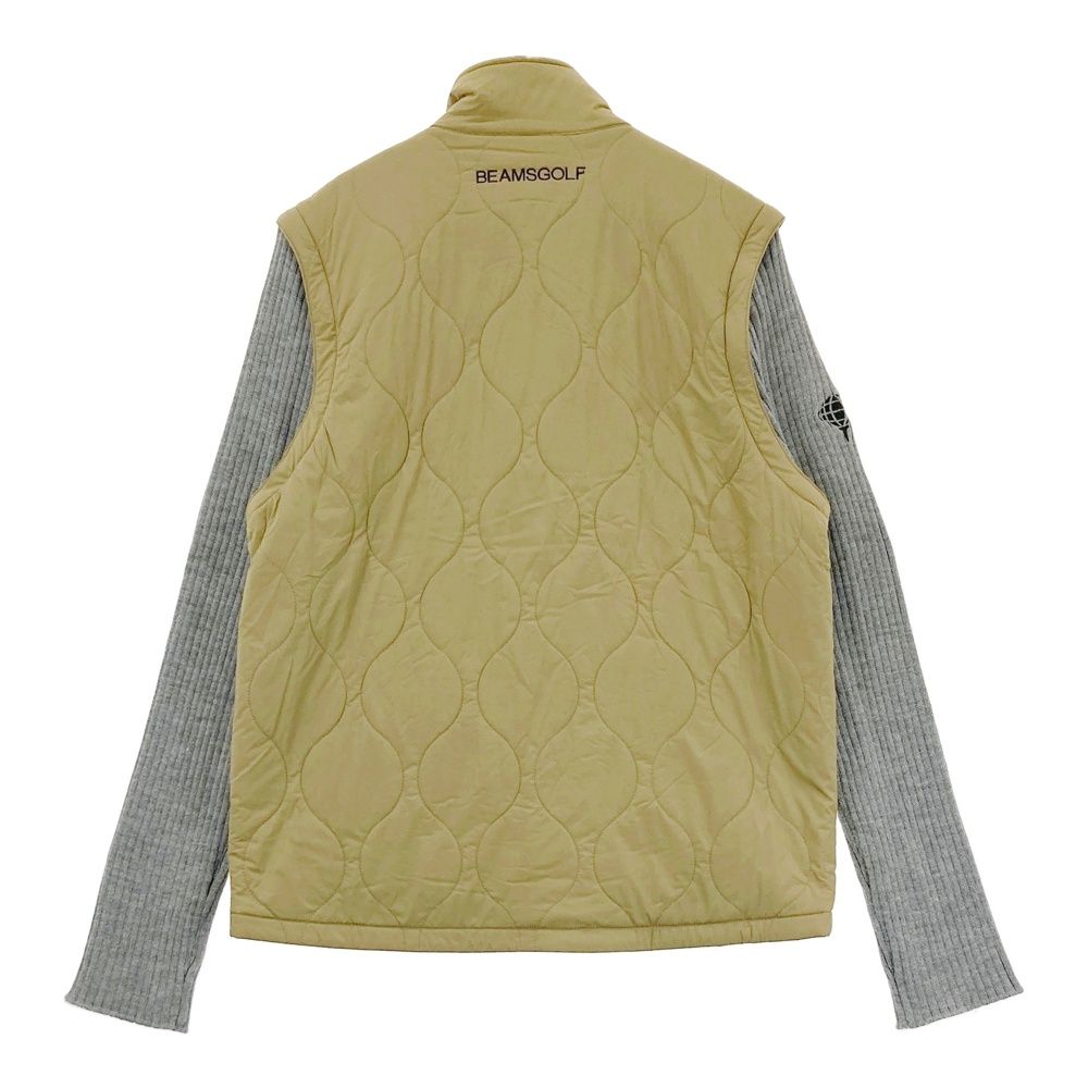 サイズ L BEAMS GOLF ビームスゴルフ 2WAY ニット切替 中綿ジャケット ブラウン系 240101474520 ゴルフウェア メンズ ストスト