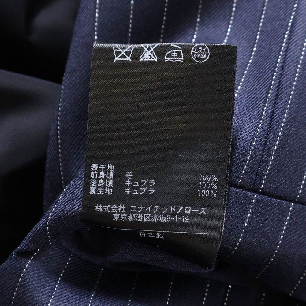 NIGOLD ニゴールド ストライプ柄 2B ウールテーラードジャケット スラックス セットアップスーツ ネイビー 1123-259-4563-7950 KANDAIZUMI_COM