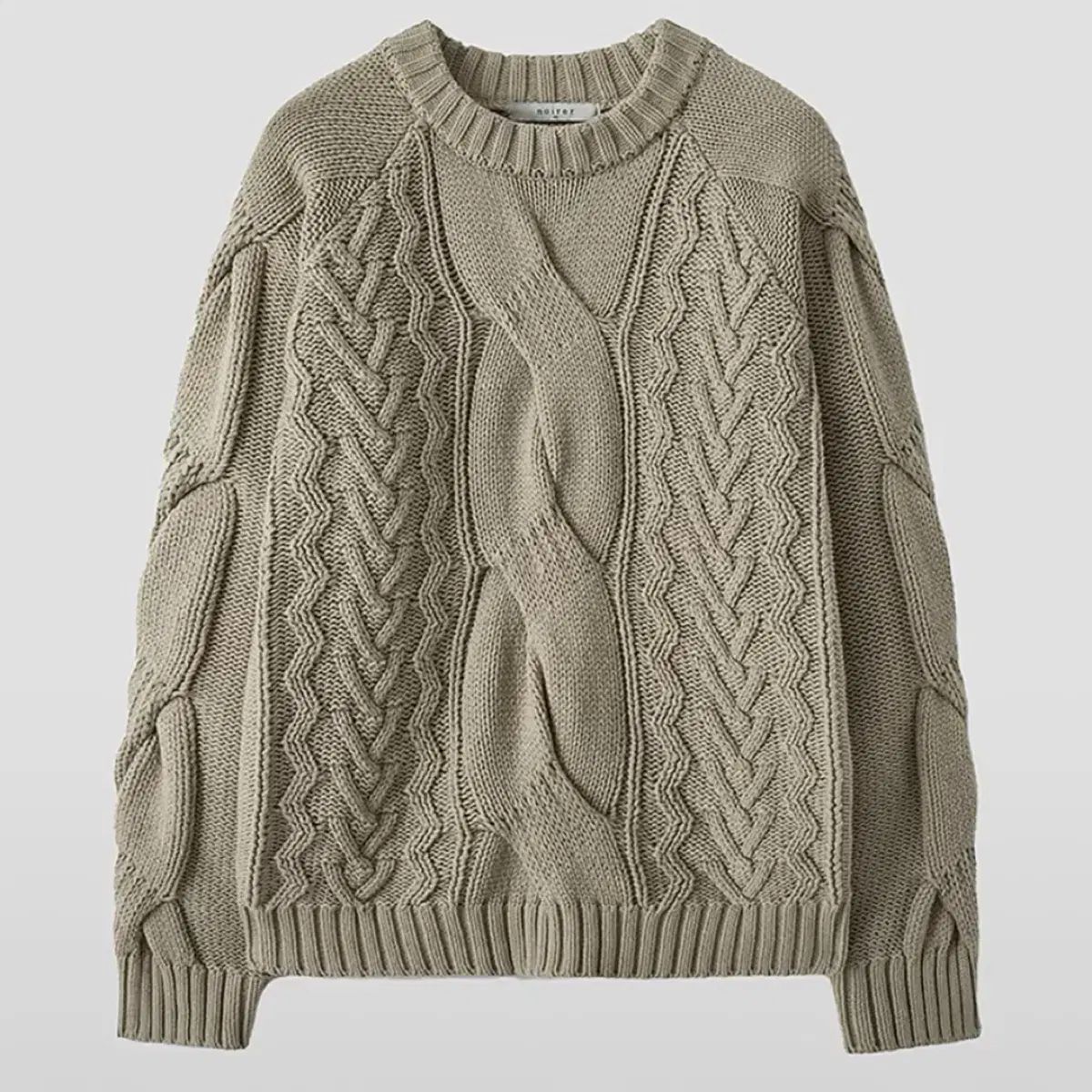 NOIRER ノイア ケーブル ニット セーター 50サイズ