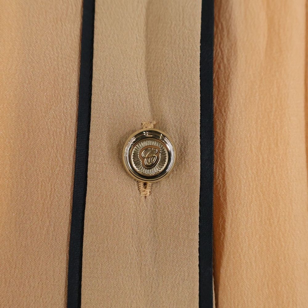  Chloe クロエ シルクロングノースリーブワンピース ベージュ 12 SRO 24-12 S 004 その他 その他