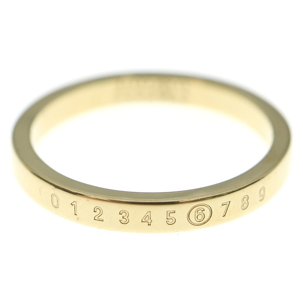 MM6 Maison Margiela エムエムシックスメゾンマルジェラ Numeric ミニマル シグネチャー リング指輪 ゴールド SM6UQ0059 P6469