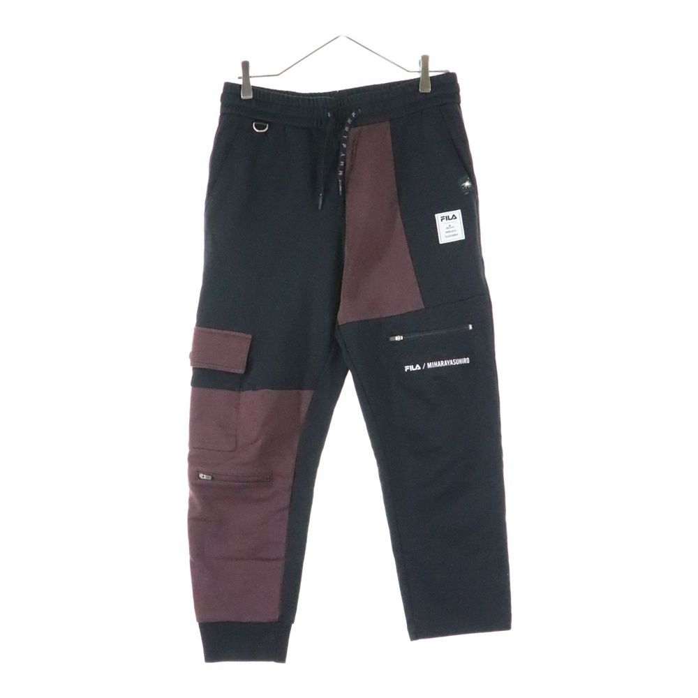 MAISON メゾンミハラヤスヒロ ×FILA フィラ スウェットパンツ ブラック