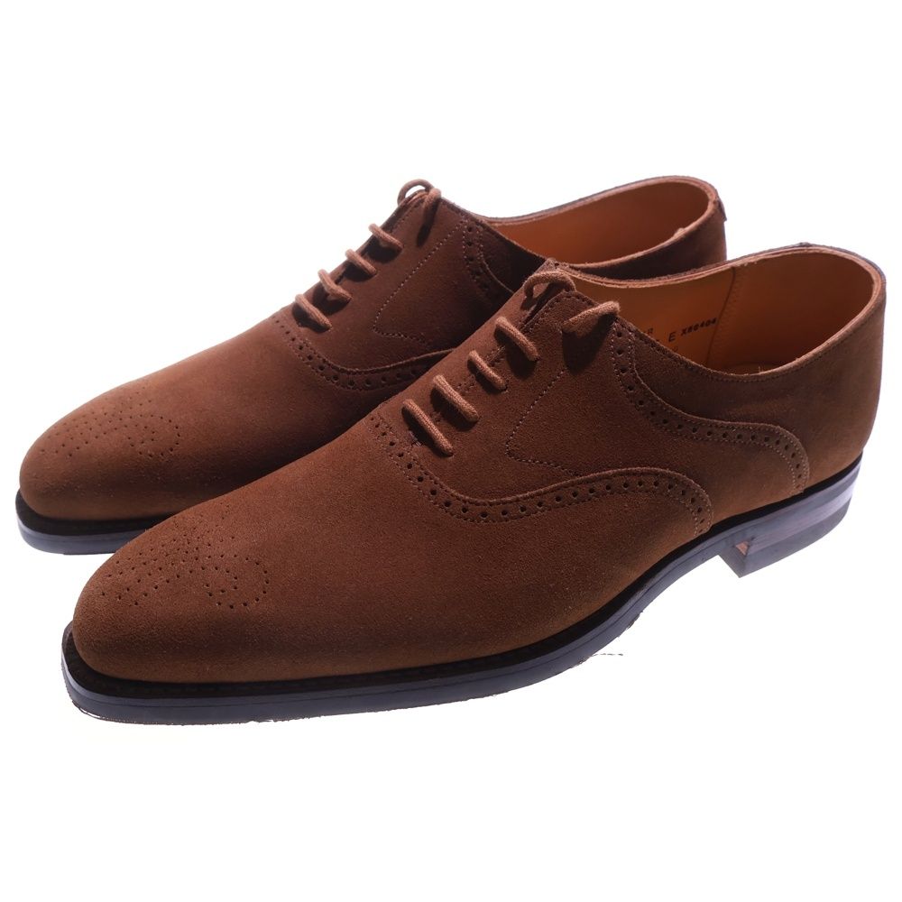 Crockett-Jones クロケットアンドジョーンズ DOVER ドーバー スエード オックスフォード レザー ダービー ドレスシューズ ブラウン