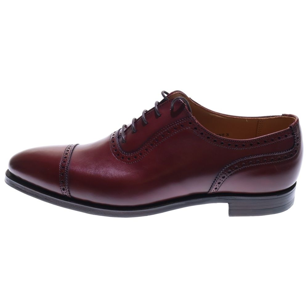 Crockett Jones クロケットアンドジョーンズ Westbourne ストレートチップ オックスフォード レザー ダービー ドレスシューズ バーガンディ 20126 A B 05 L 1