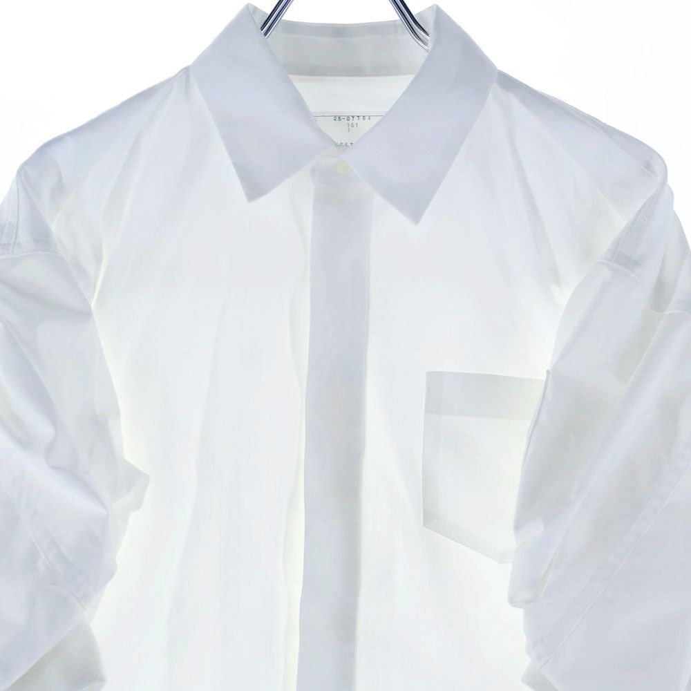 【値段交渉有】sacai ホワイト 長袖シャツ 返品不可 値段交渉有】sacai ホワイト 長袖シャツ 返品不可 - メルカリ