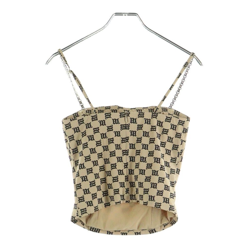 MISBHV ミスビヘイブ モノグラムプリントチェーンキャミソール ベージュ 30719 レディース