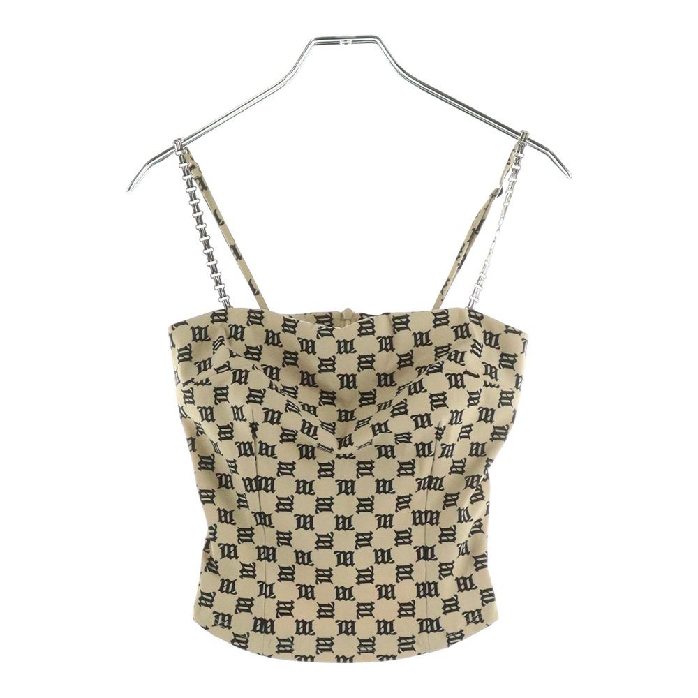 MISBHV ミスビヘイブ モノグラムプリントチェーンキャミソール ベージュ 30719 レディース