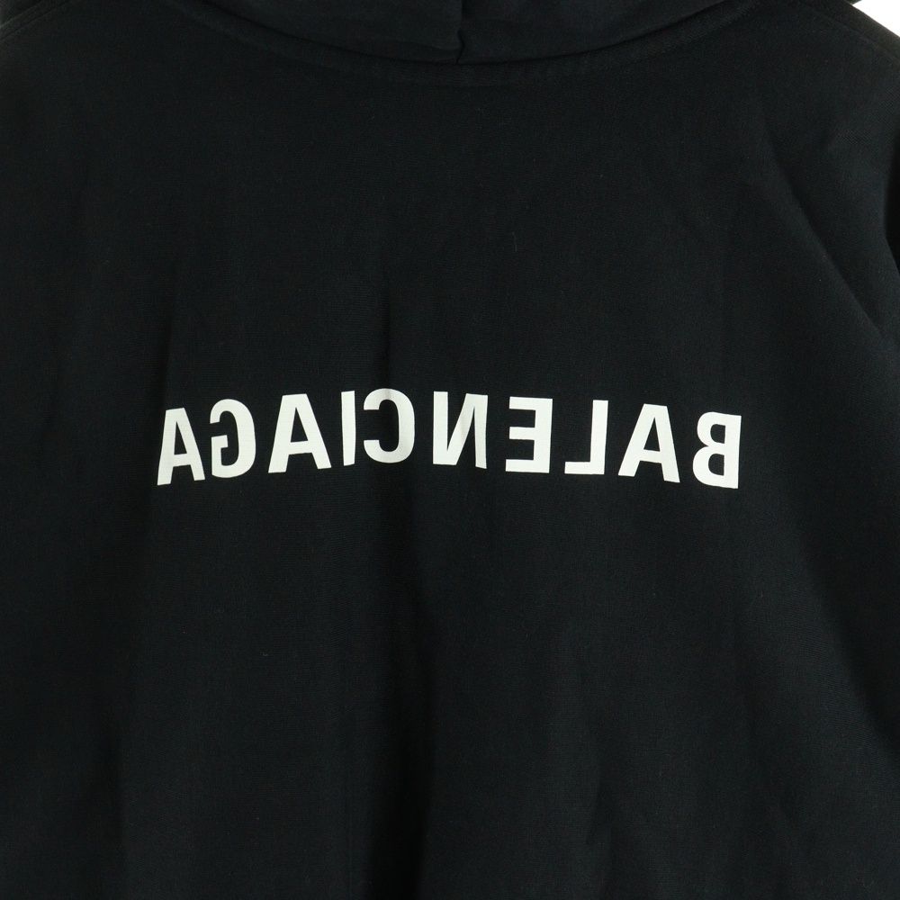 BALENCIAGA (バレンシアガ) ミラーロゴ ダブルジップアップフーディ