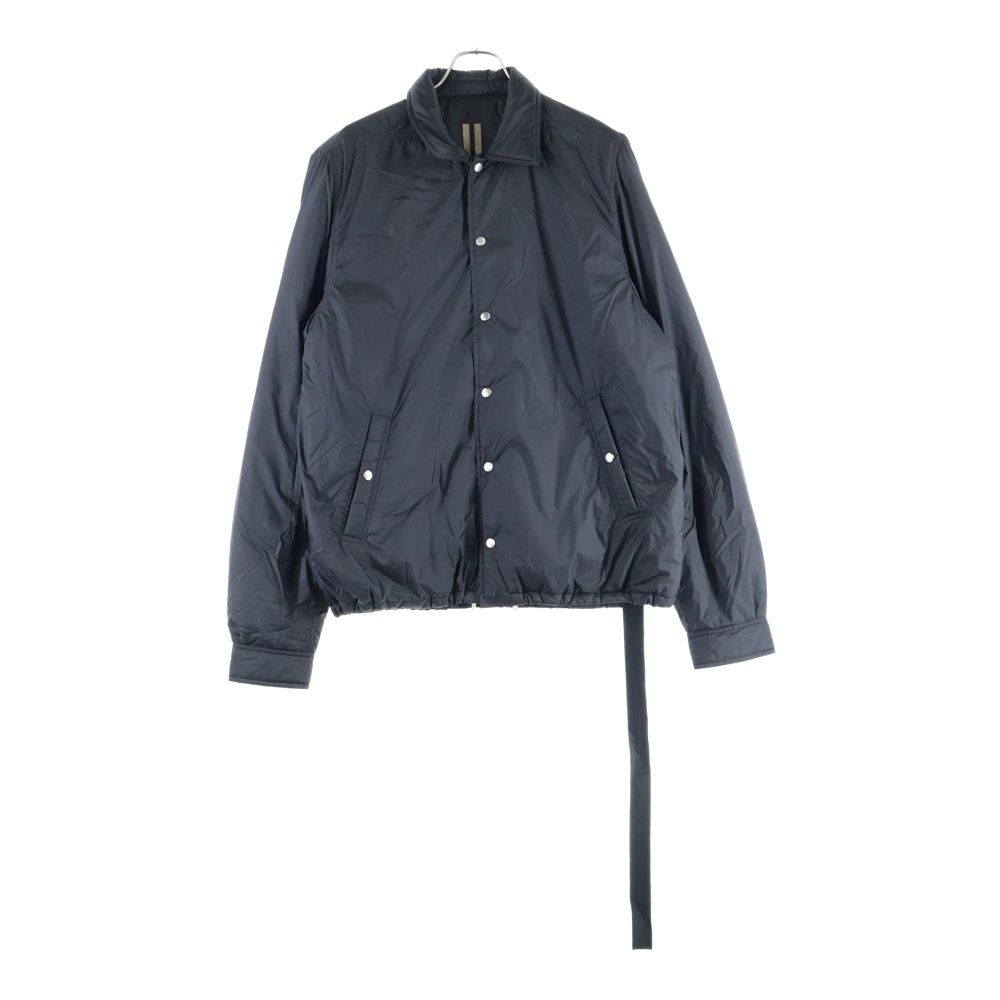 Rick Owens DRKSHDW リックオウエンス ダークシャドウ 21AW WOVEN PADDED SNAPFRONT JACKET 中綿 スナップコーチジャケット ブルゾン ブラック DU02A3782-ND