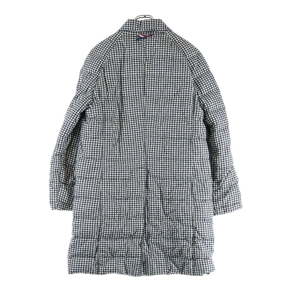 MONCLER モンクレール GAMME BLEU CAPPOTTO Houndstooth 千鳥格子 カッポット ダウンコート ホワイト 12393170031
