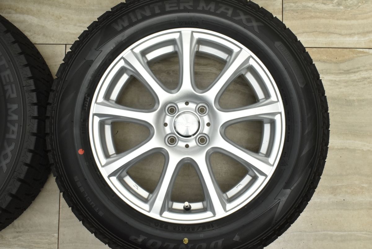 DUFACT 16 in 6 J 42 PCD 100 ダンロップ ウィンターマックス WM 02 195 65 R ライズ ロッキー レックス ガソリン車 16インチ タイヤ ホイールセット