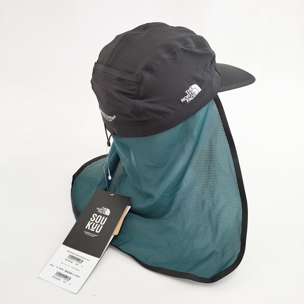 THE NORTH FACE SOUKUU トレイルランサンシールドハット 定価15400円 キャップ ブラック グリーン メンズ アンダーカバー ザノースフェイス 5-1021 G