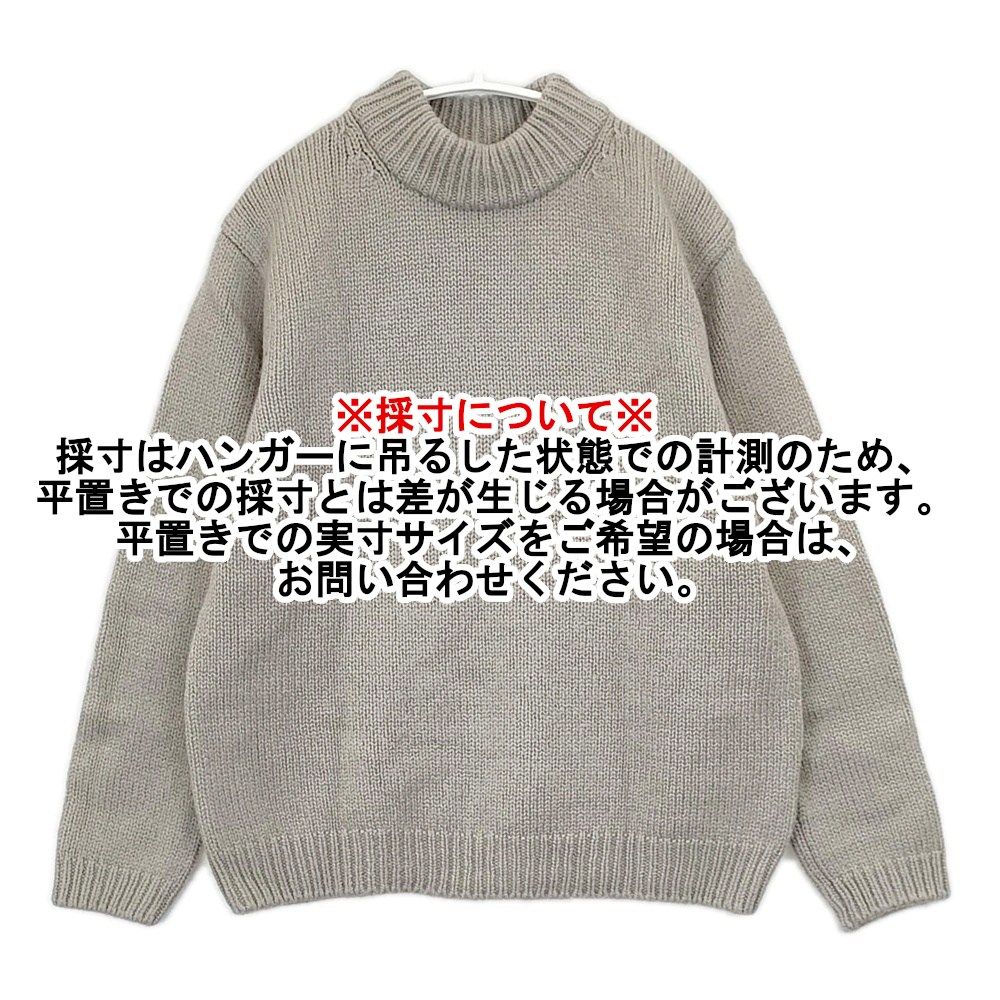  evam eva 畦編み wool aze PO 定価22000円 ウール セーター ニット グレー レディース エヴァムエヴァ 5-1021 T 長袖 ニット セーター