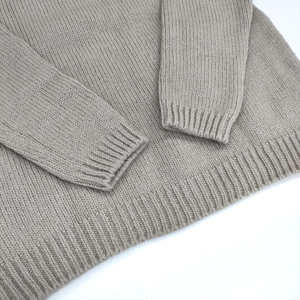 evam eva 畦編み wool aze PO E193K158 定価22000円 日本製 ウール