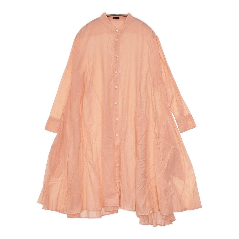 R-D.M.Co- stand collar drape shirt 5653 定価48400円 ワンピース サーモンピンク タグ表記 Flamingo レディース マンズテーラー 5-1021M