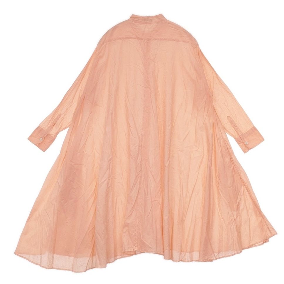 R-D.M.Co- stand collar drape shirt 5653 定価48400円 ワンピース サーモンピンク タグ表記 Flamingo レディース マンズテーラー 5-1021M