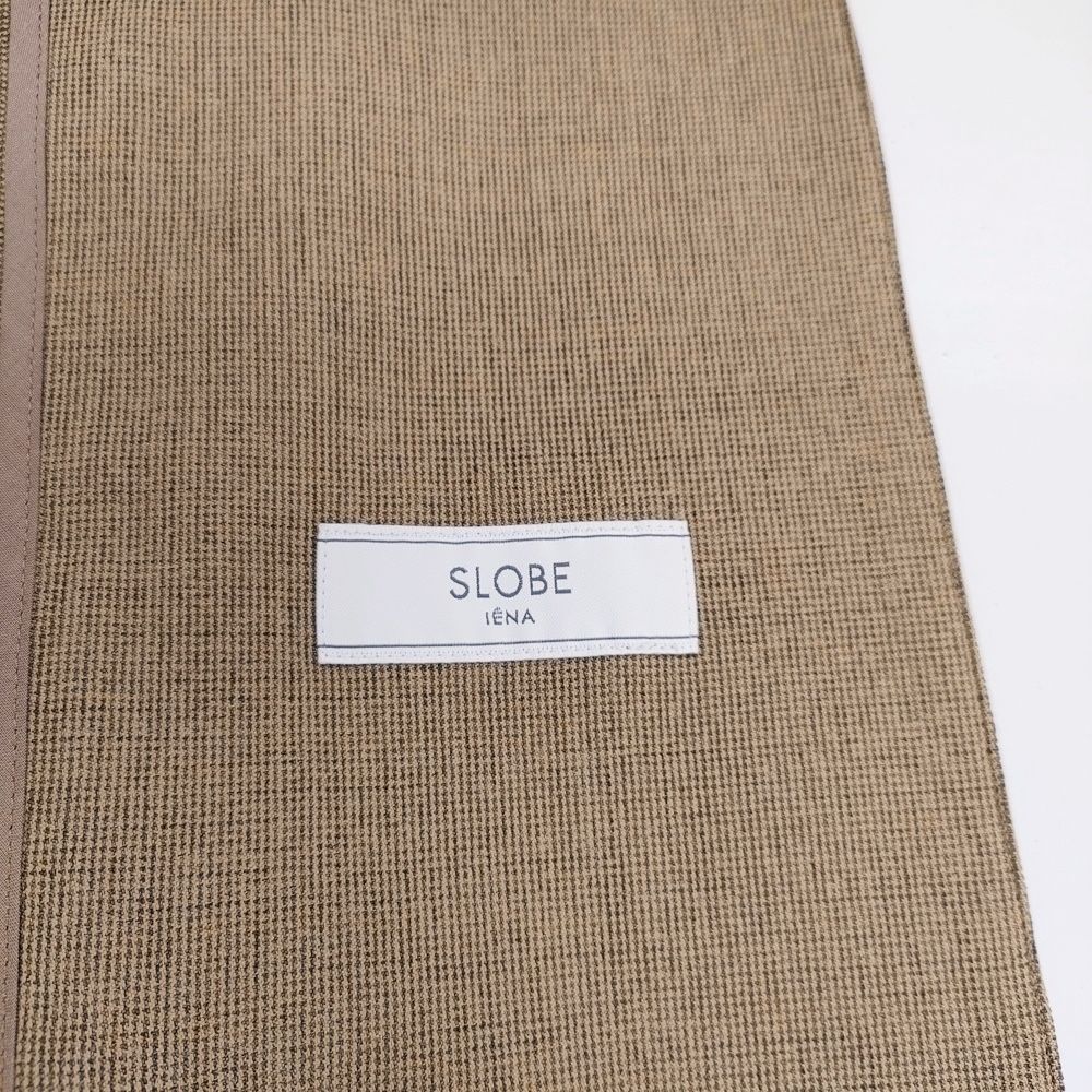SLOBE IENA メランジツイルニュアンスジャケット 定価18700円 24010912603010 ベルト付き ノー ジャケット 24SS ベージュ レディース スローブイエナ 5-1021M GULLKHAN_COM