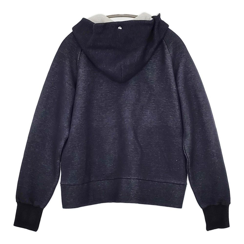 mina perhonen slappe za 8629 定価38500円 スウェット サイズ40 ジップアップ パーカー ネイビー レディース ミナペルホネン 5-1021 M