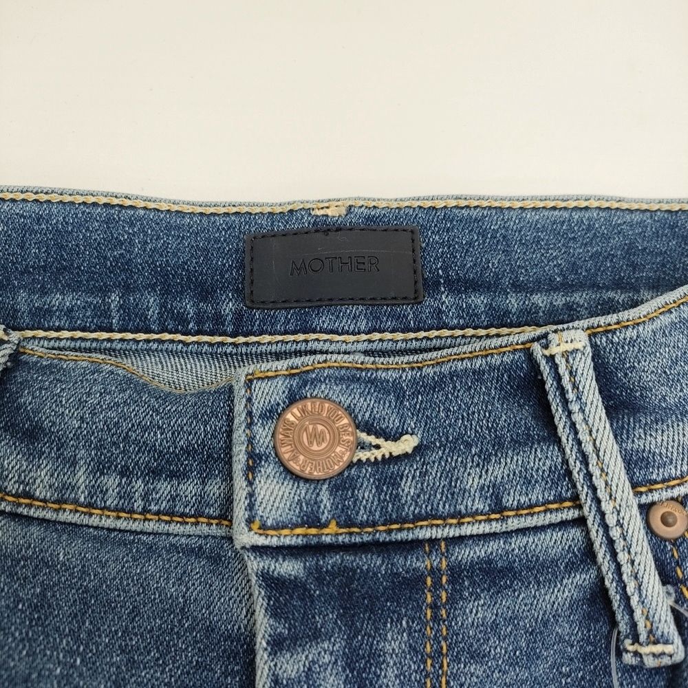 mother 9545-686 カットオフ マキシ 加工 ストレッチ サイズ26 デニム ロングスカート ブルー レディース マザー 5-1021G GULLKHAN_COM