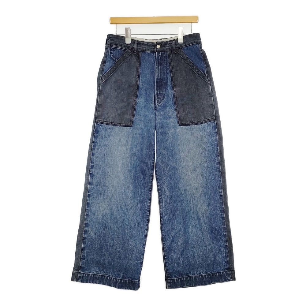 45R 45rpm デニムのペインターパンツ 加工 定価37400円 5086071 デニムパンツ ブルー レディース フォーティーファイブアールピーエム 5-1021G