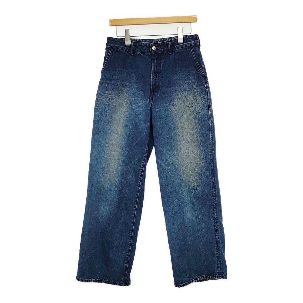 45R 45rpm 8096026 おこめ納戸納戸デニムのシャルロットパンツ 加工 デニムパンツ ブルー レディース フォーティーファイブアールピーエム 5-1021G