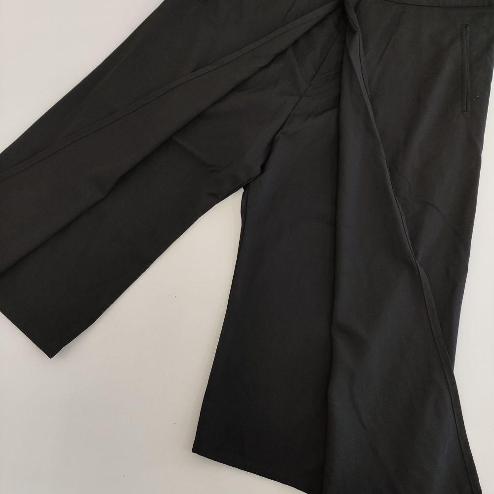 Y s ワイドパンツ クロップドパンツ ガウチョパンツ ブラック レディース ワイズ Yohji 5-1021G DECORATOM_COM_BR